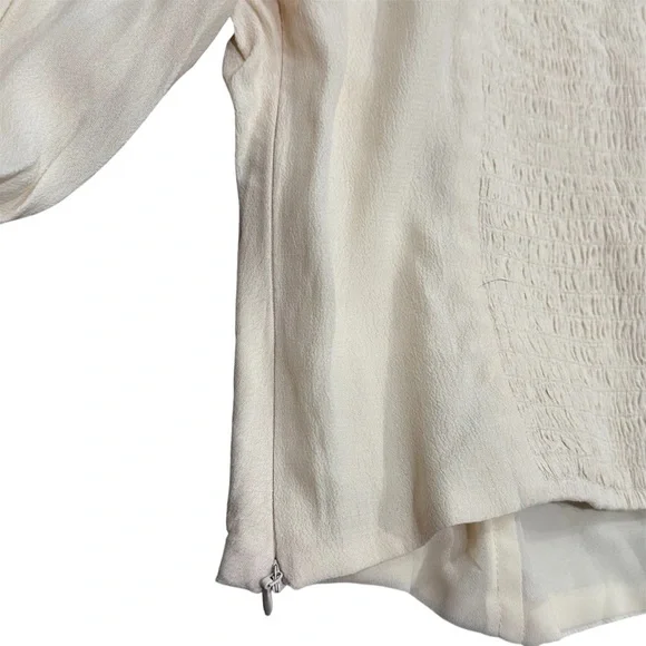 ASTR The Label Renaissance Cream Button Front Balloon Sleeve Top Women’s Small - Picture 7 of 8